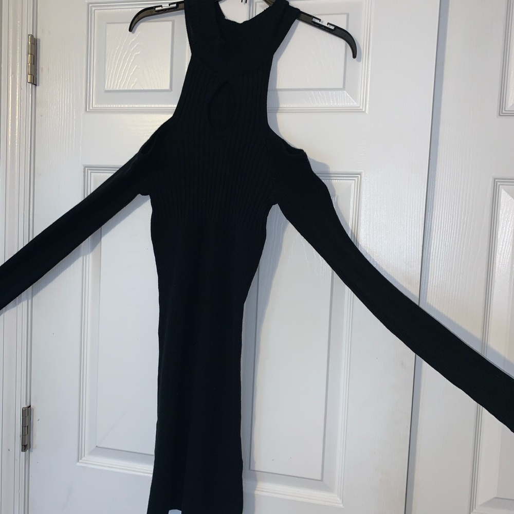 Black Turtle neck sweater dress